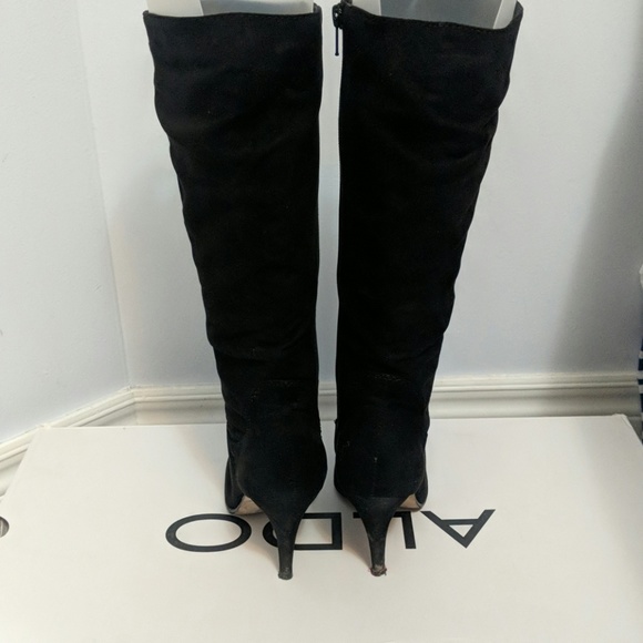 Black Suede Aldo boots - Picture 3 of 3